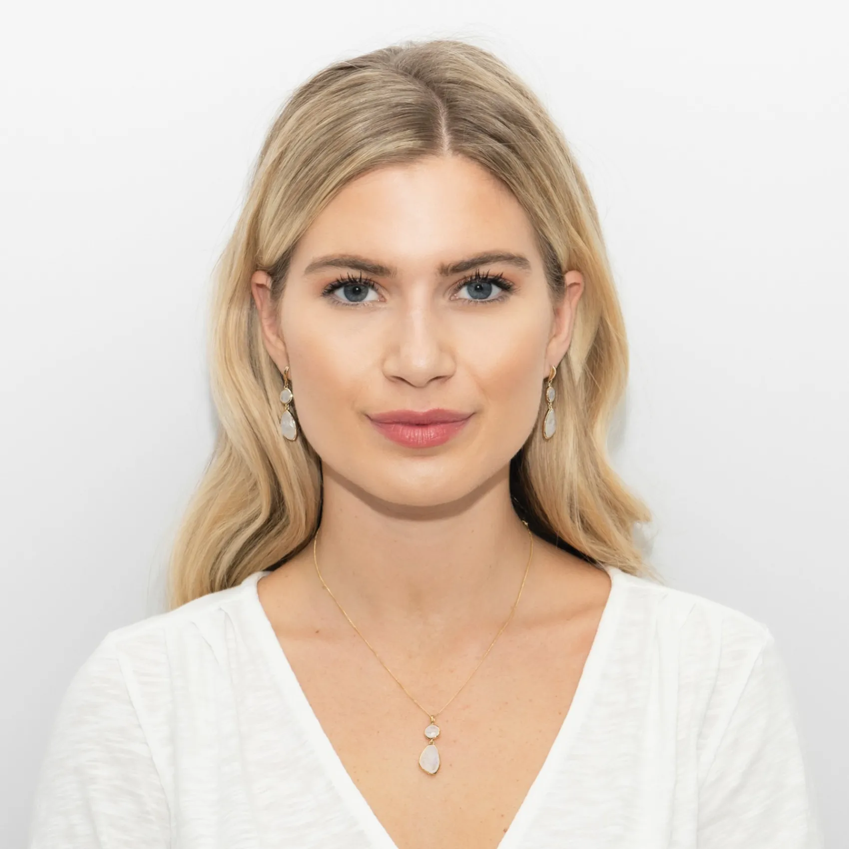 Sarah Alexander Tidal Rainbow Mondstein Double Drop Anhänger* Geschenke Für Die Mutter Des Bräutigams | Geschenke Für Die Mutter Der Braut