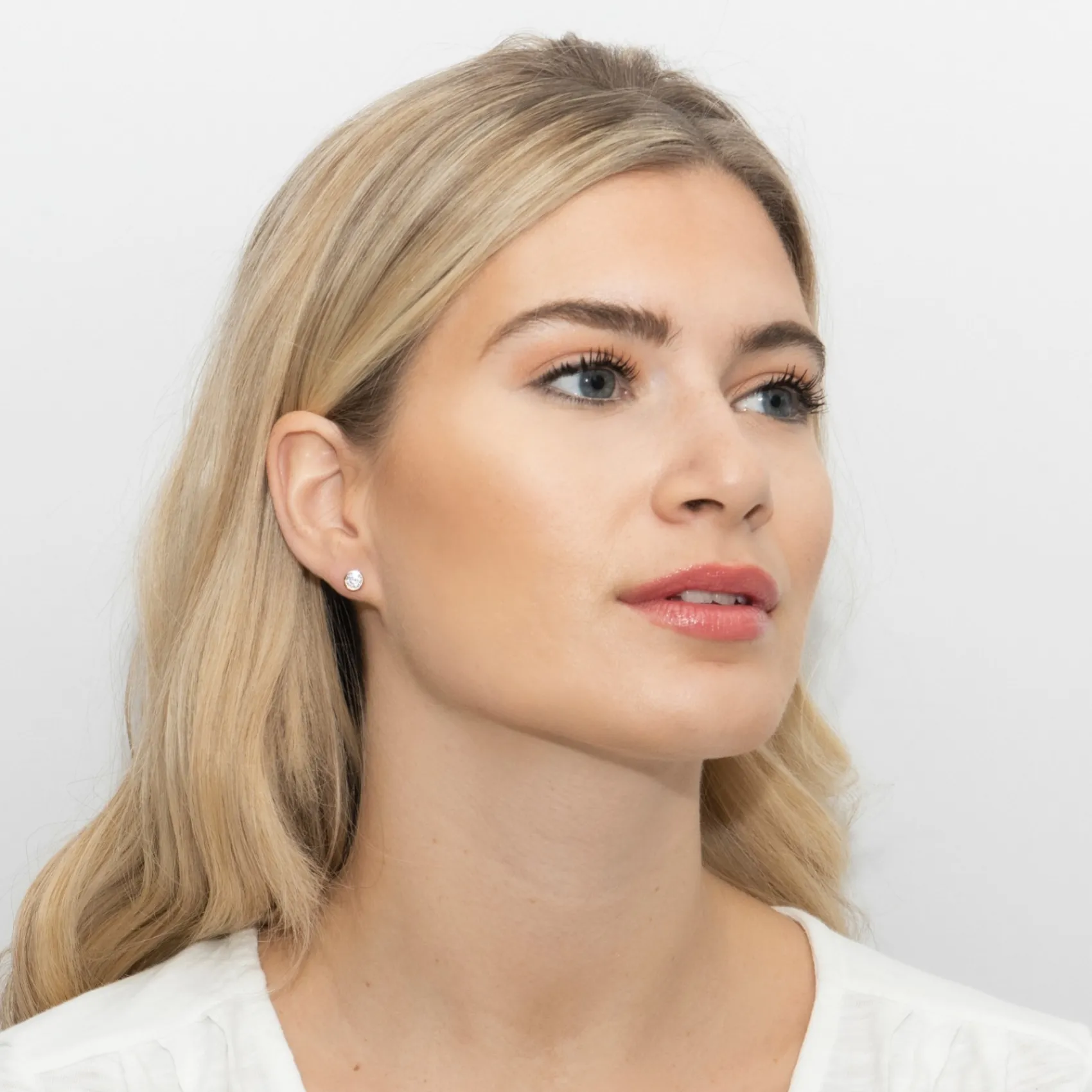 Sarah Alexander Ultra Rose Gold Solitär Kristall Ohrstecker* Geschenke Für Brautjungfern | Kristall-hochzeitsschmuck
