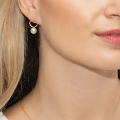 Sarah Alexander Voodoo Rose Gold Kreis Perlenohrringe* Geschenke Für Die Mutter Des Bräutigams | Geschenke Für Die Mutter Der Braut