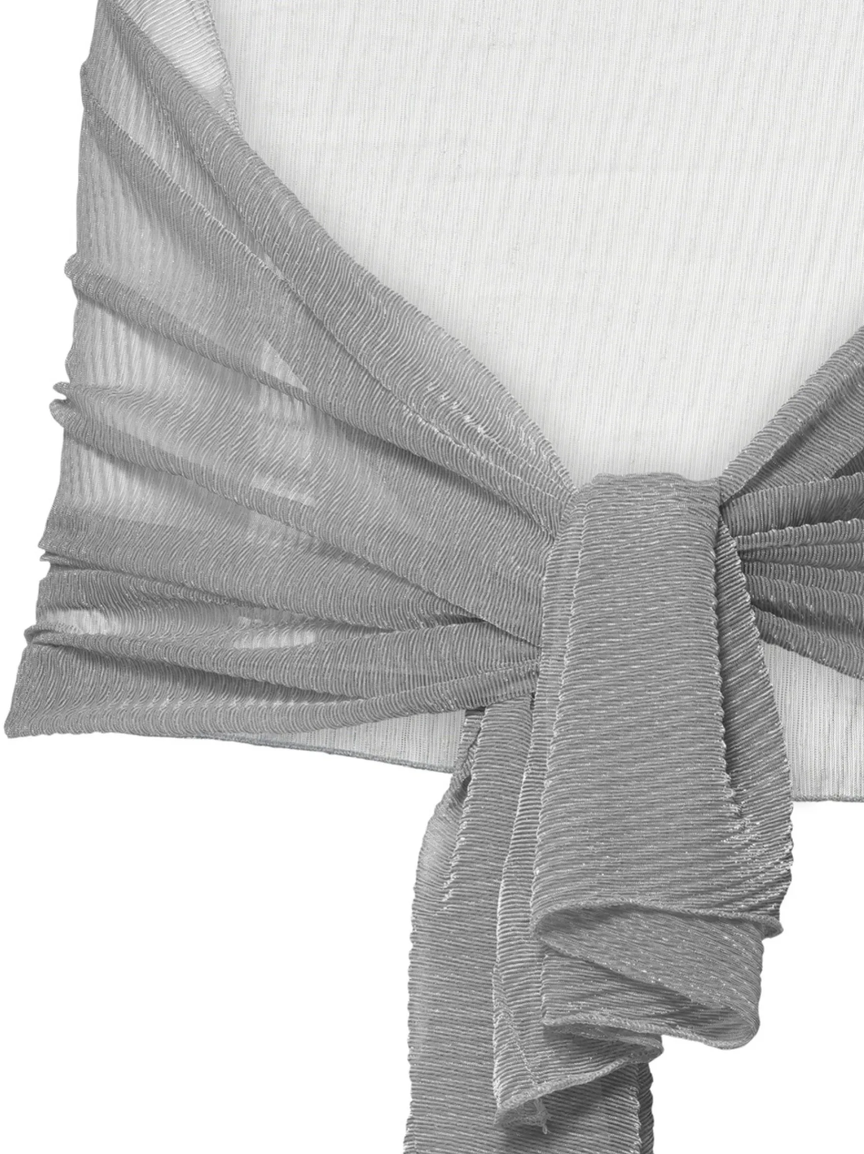 Poirier Silberner Metallic-Hochzeitsschal* Hochzeitsumhänge & Tücher | Hochzeitsgast-jacken & Cover Ups