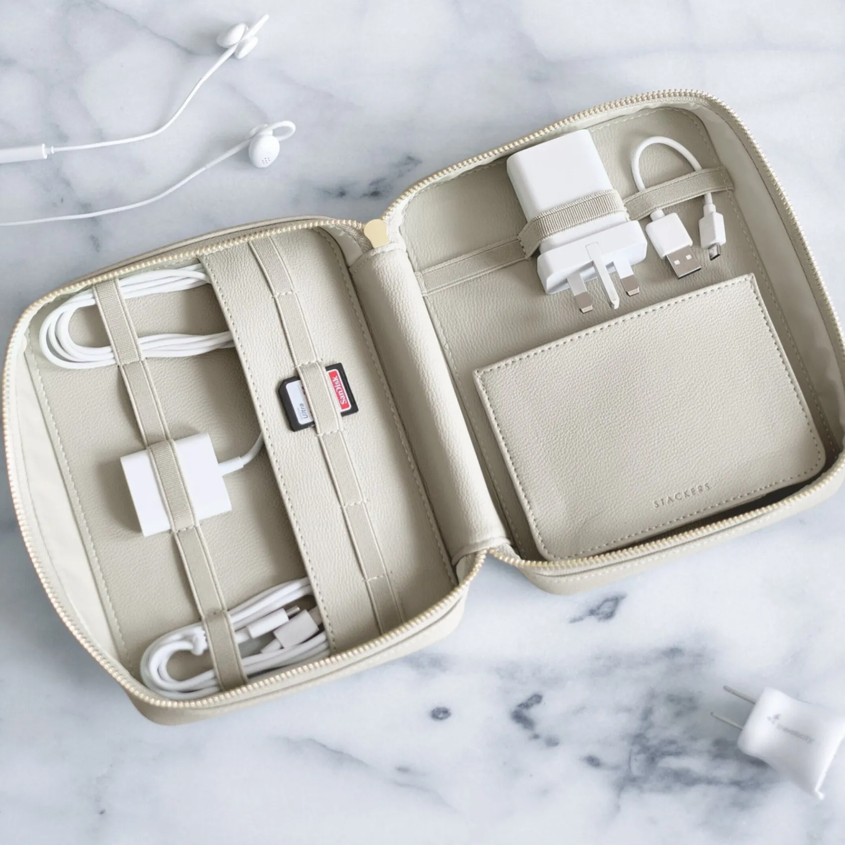 Stackers Haferflocken Kabel Tidy Pouch Organizer Tasche* Flitterwochengeschenke | Geschenke Für Die Braut