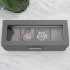Stackers Schiefergrau 4 Stück Uhrenbox* Geschenke Für Den Bräutigam | Uhrenboxen