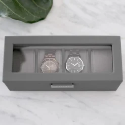 Stackers Schiefergrau 4 Stück Uhrenbox* Geschenke Für Den Bräutigam | Uhrenboxen