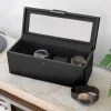 Stackers Schwarze 4-teilige Uhrenbox* Geschenke Für Den Bräutigam | Uhrenboxen