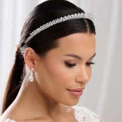 Lace & Favour Tatiana Niedrige Kristall-Braut Tiara* Abschlussball-haarbänder & Tiaras | Haarschmuck Aus Kristall