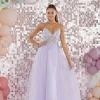 Tiffanys Prom Tiffanys Alina Lila Ballkleid Ballkleid mit Spitze hinten* Tiffanys Illusion Prom Kleider