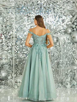 Tiffanys Prom Tiffanys Roxy Salbei Grünes Ballkleid* Tiffanys Illusion Prom Kleider | Grüne Ballkleider