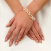 Lace & Favour Tuliana Süßwasserperlen-Brautarmband (Silber)* Perlen-hochzeitsschmuck | Silberner Hochzeitsschmuck