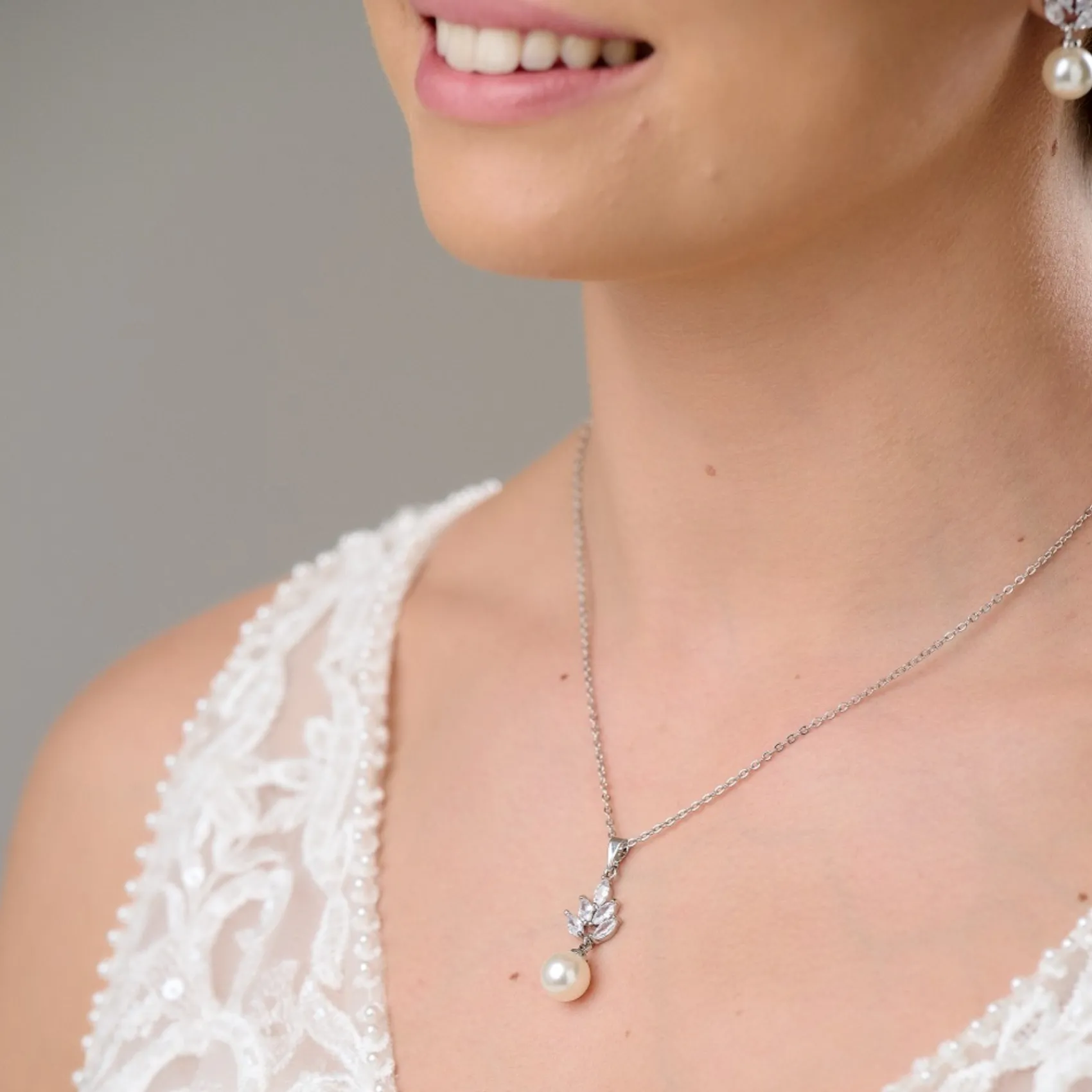 Lace & Favour Wien Vintage Perle Tropfen Hochzeit Halskette* Geschenke Für Die Braut | Vintage Hochzeitsschmuck