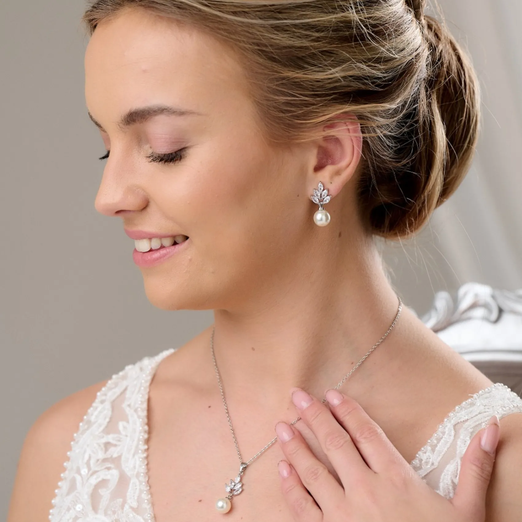 Lace & Favour Wien Vintage Perle Tropfen Brautschmuck Set* Geschenke Für Die Braut | Perlen-hochzeitsschmuck